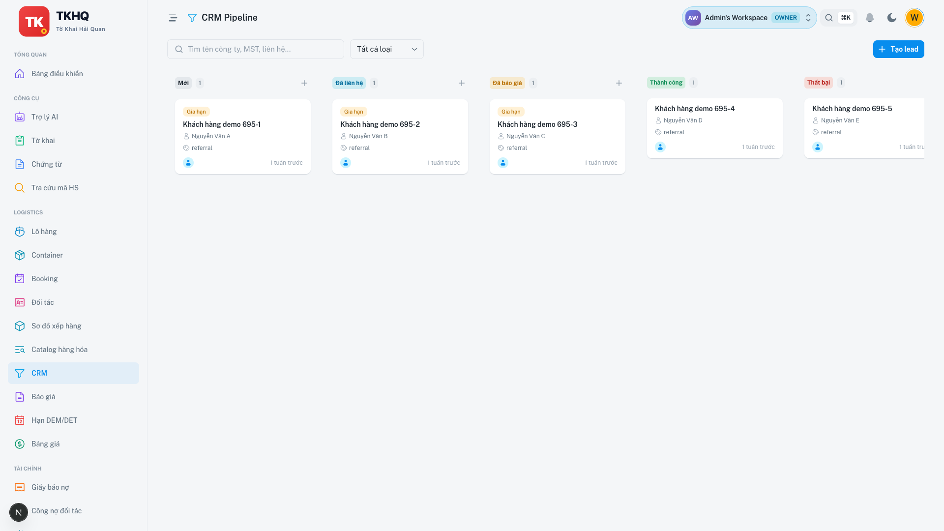 CRM pipeline